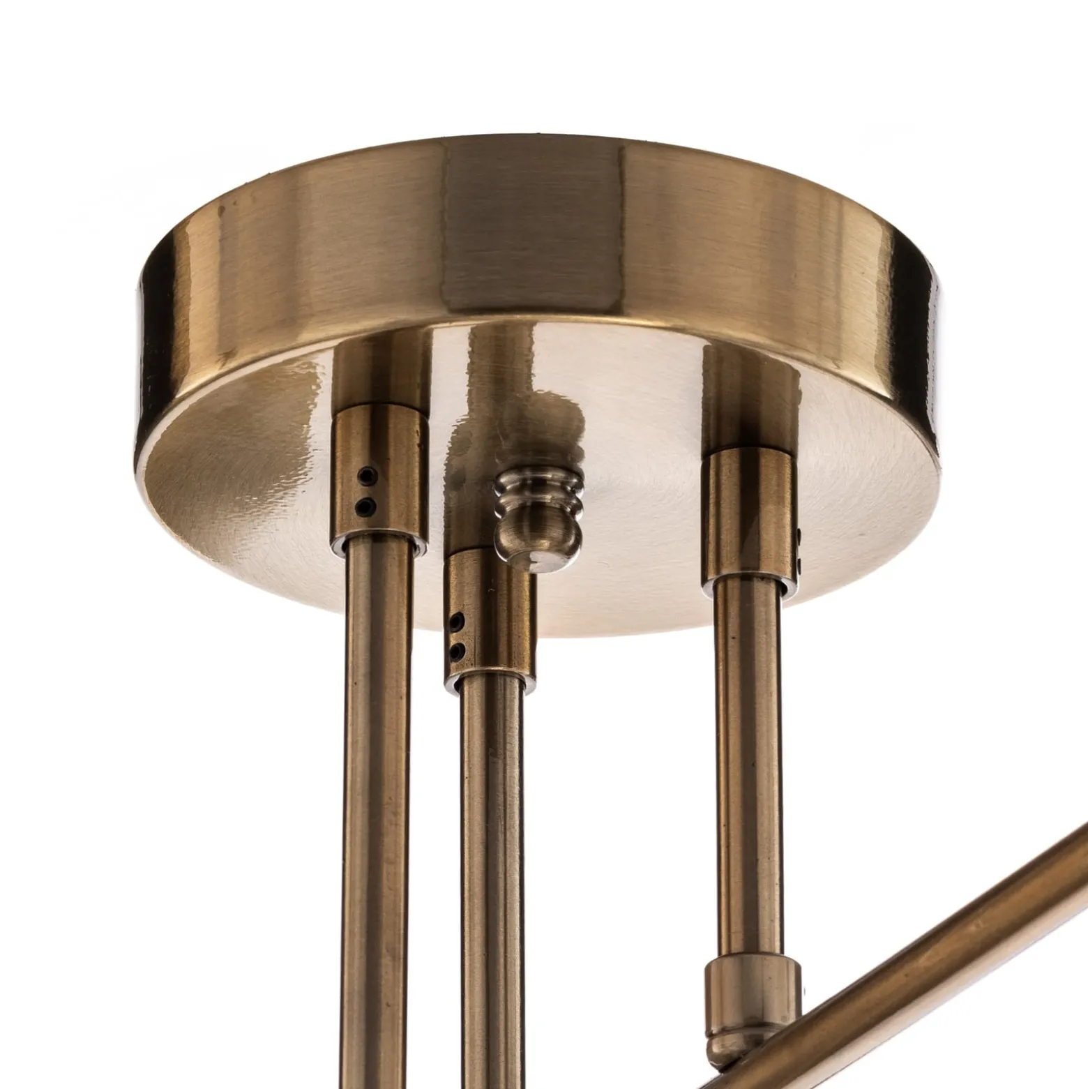 Deckenleuchte Flower 176, 6-flammig, gold antik