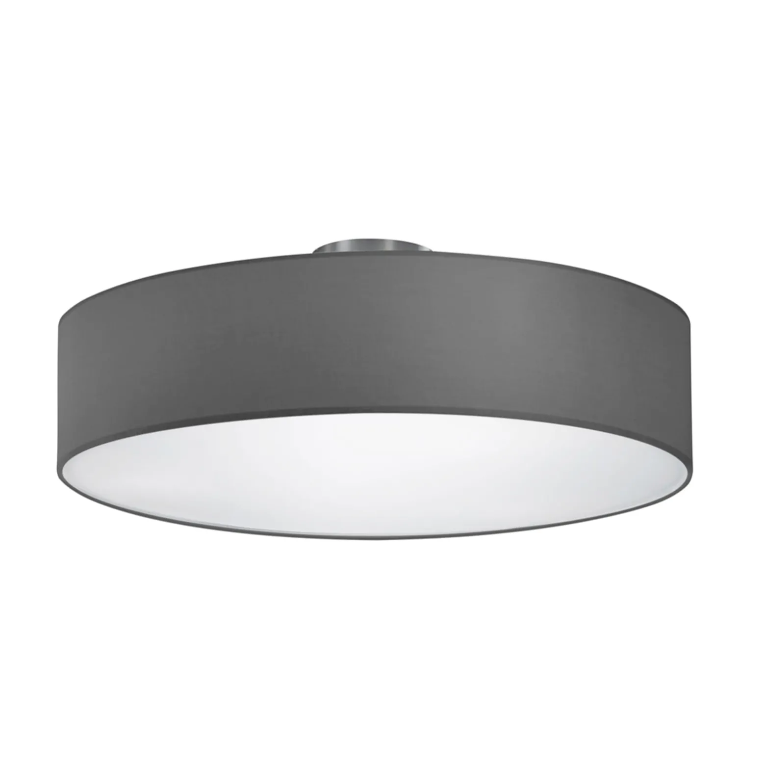 Deckenleuchte Hotel, nickel matt/grau, Ø 50 cm