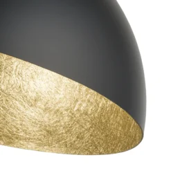 Deckenleuchte Sfera, Ø 50cm, schwarz/gold