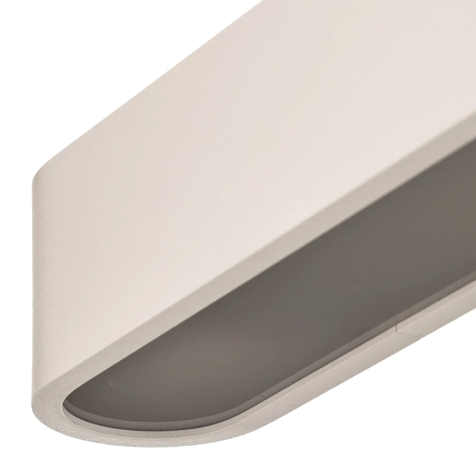 Deckenleuchte Soft, 63 x 6 cm, weiß, Aluminium, G13