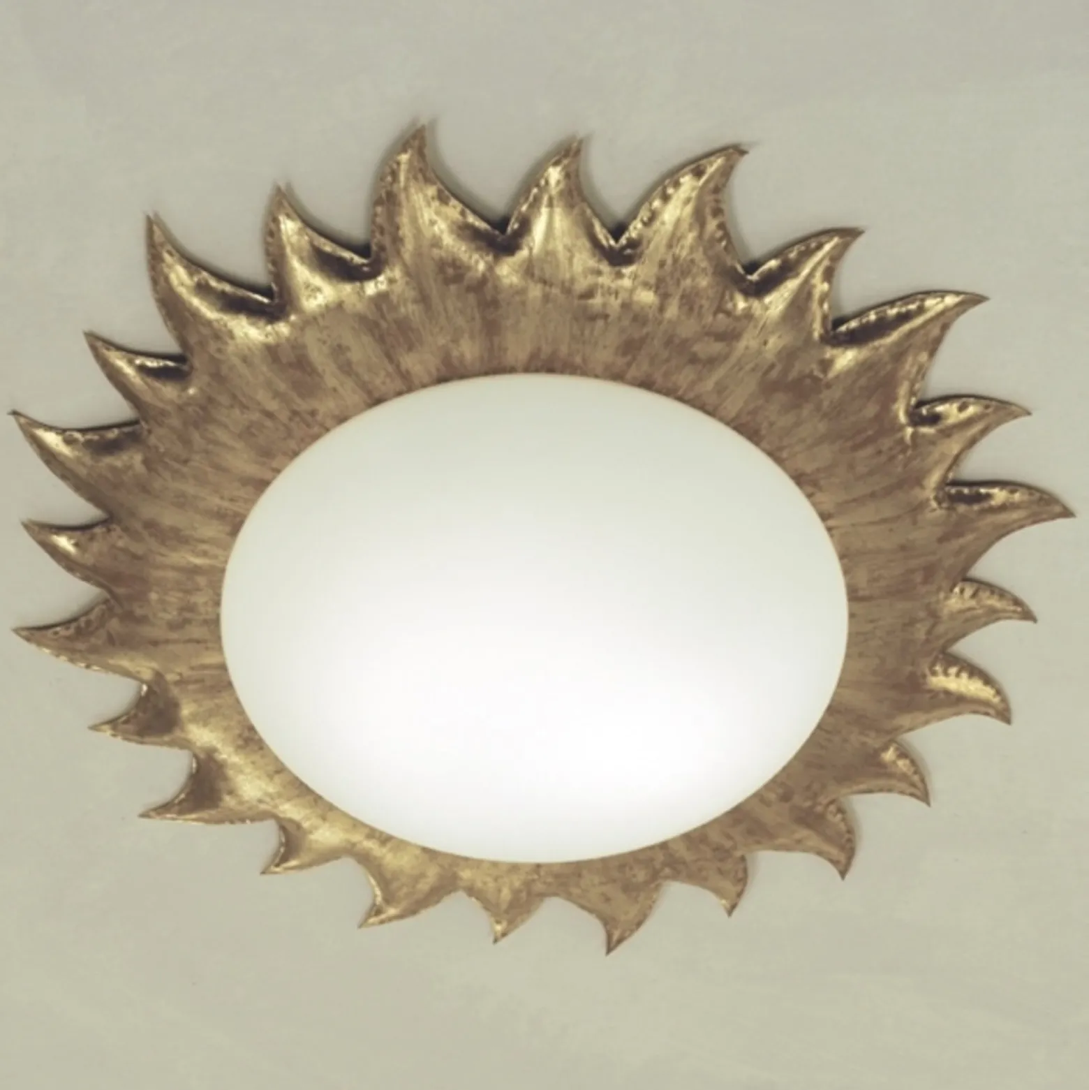 Deckenleuchte Sonne gold