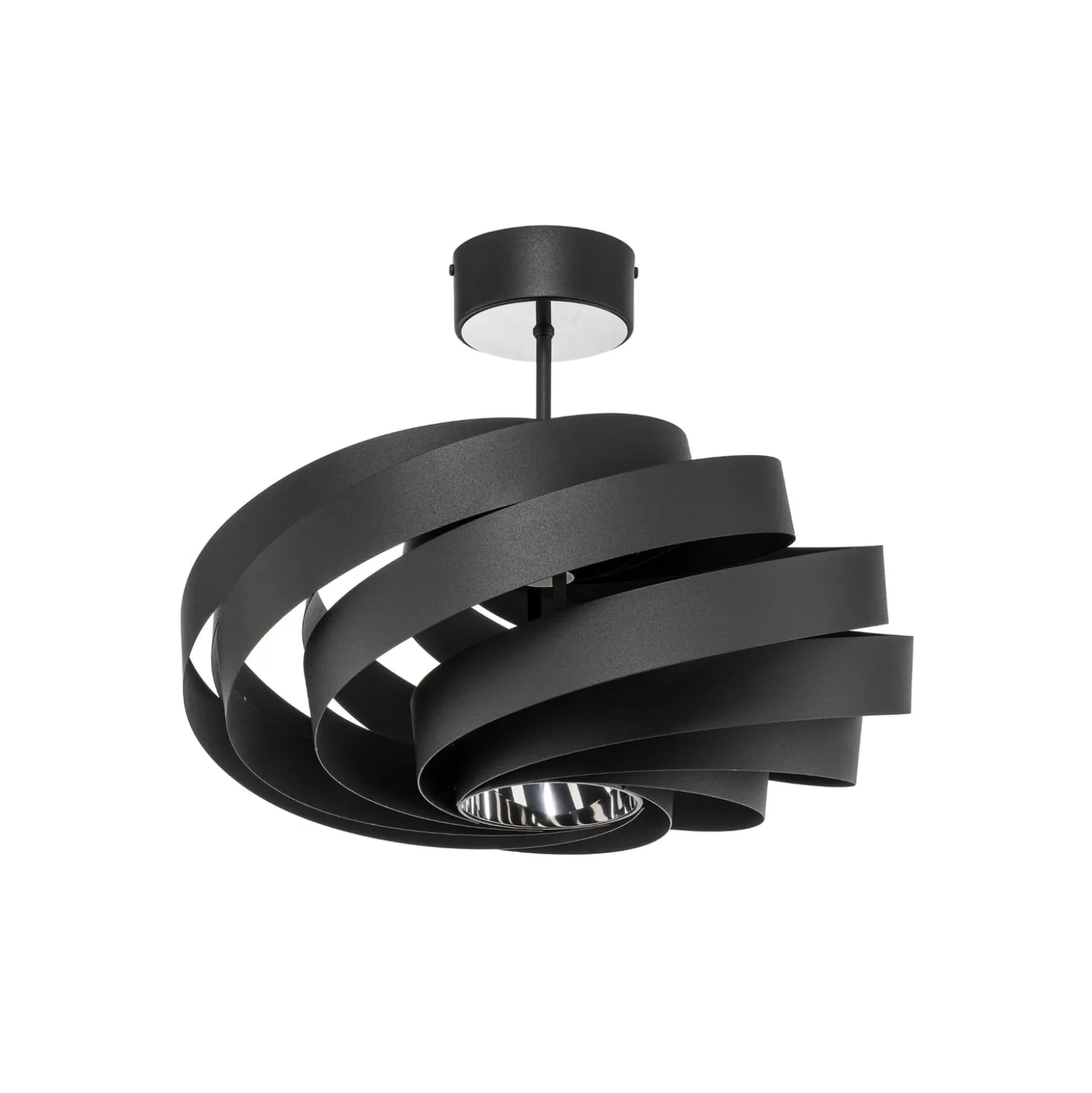 Deckenleuchte Vento, schwarz, Ø 50 cm, Metall, E27