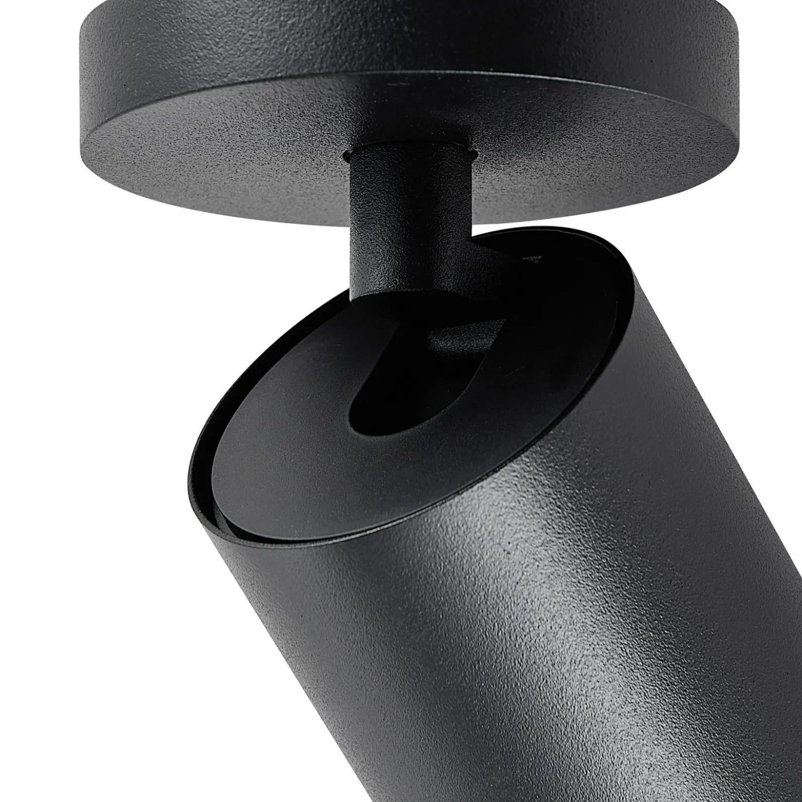 Deckenspot CAN TILT, schwarz, Ø 8 cm, 1-flammig, Metall GU10