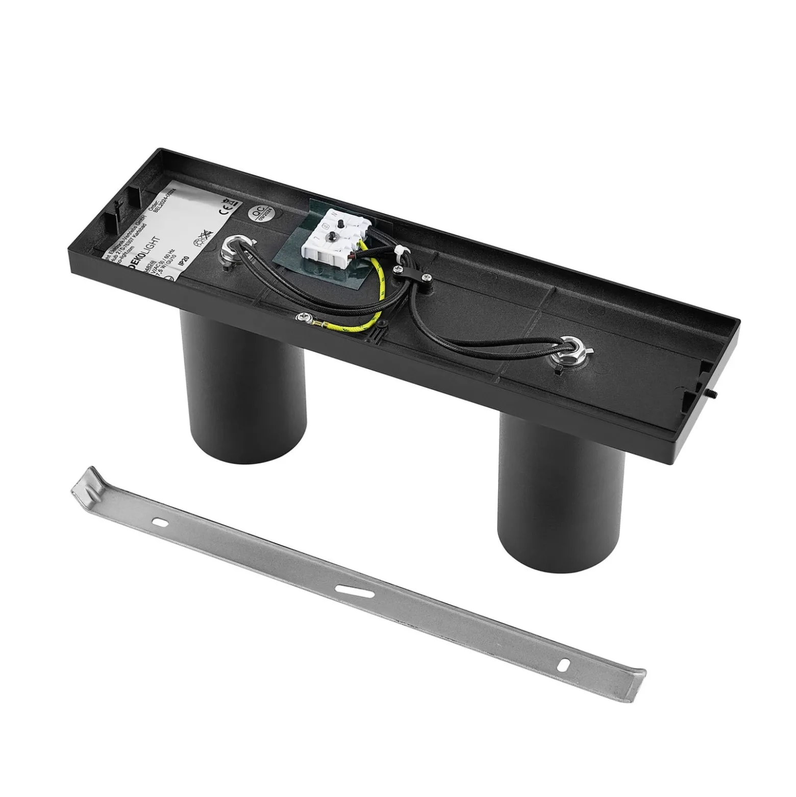 Deckenspot CAN TILT, schwarz, 31 x 9 cm, 2-flg., Metall GU10