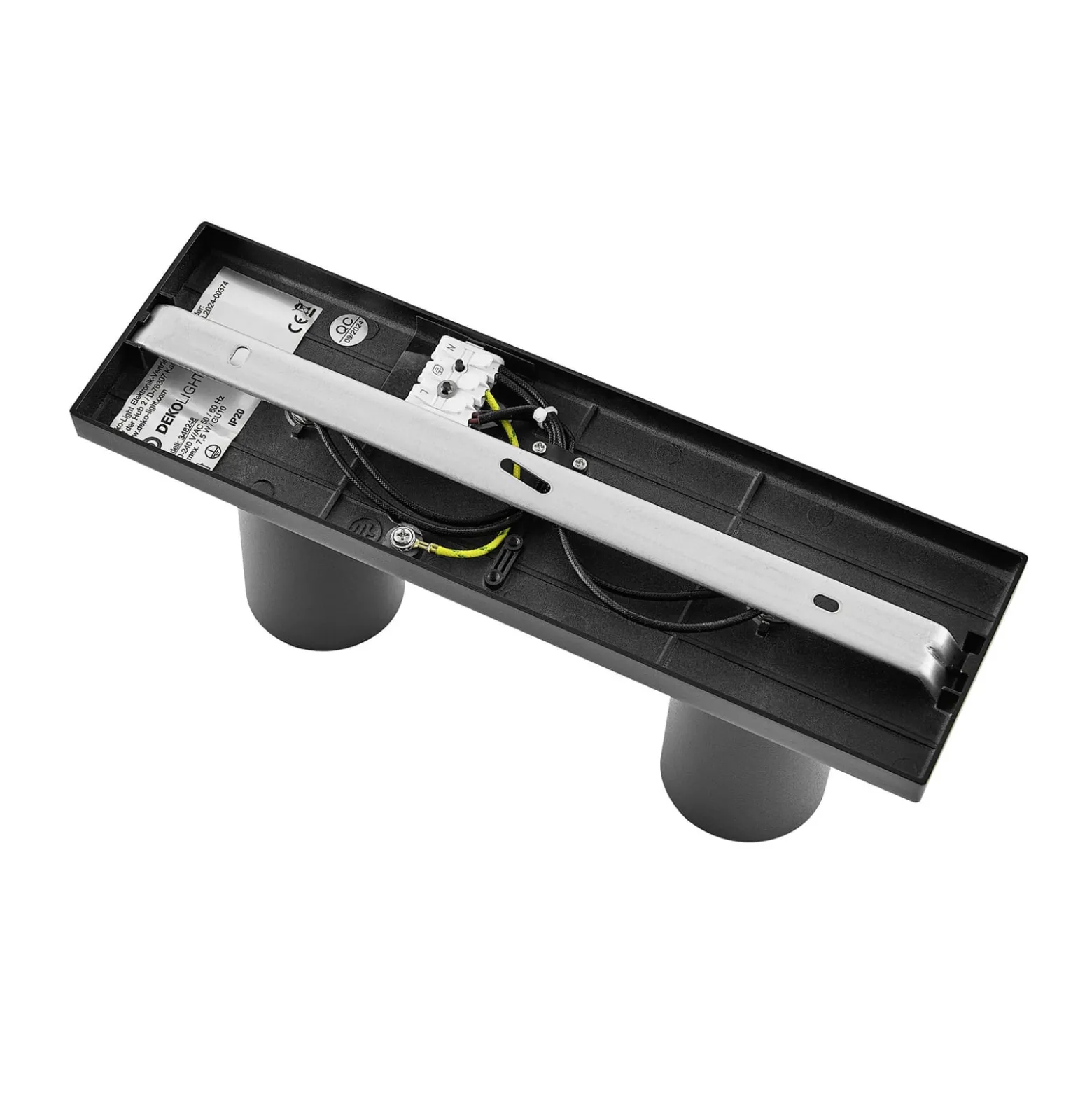 Deckenspot CAN TILT, schwarz, 31 x 9 cm, 2-flg., Metall GU10