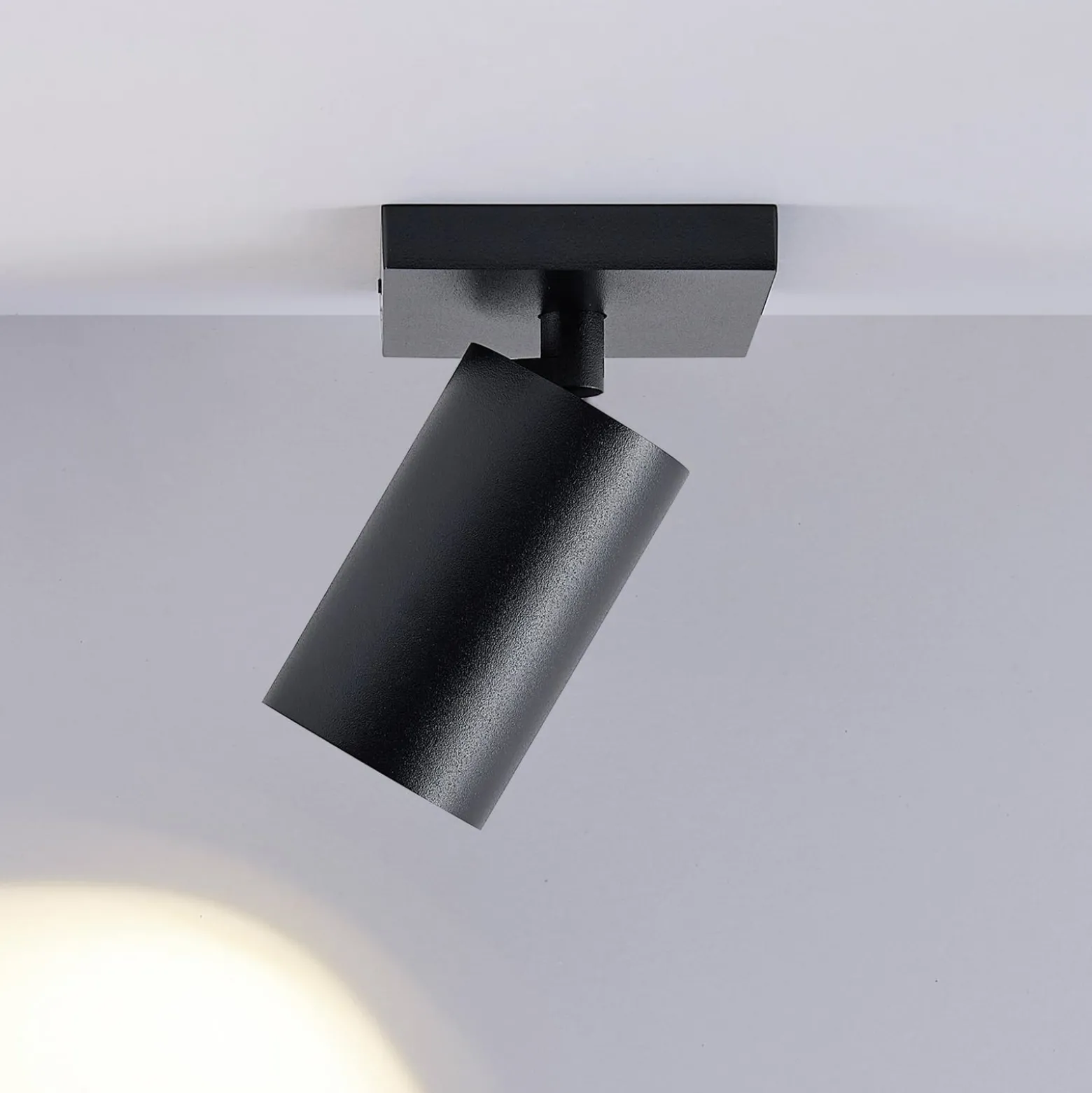 Deckenspot CAN TILT, schwarz, 11 x 9 cm, 1-flg., Metall GU10