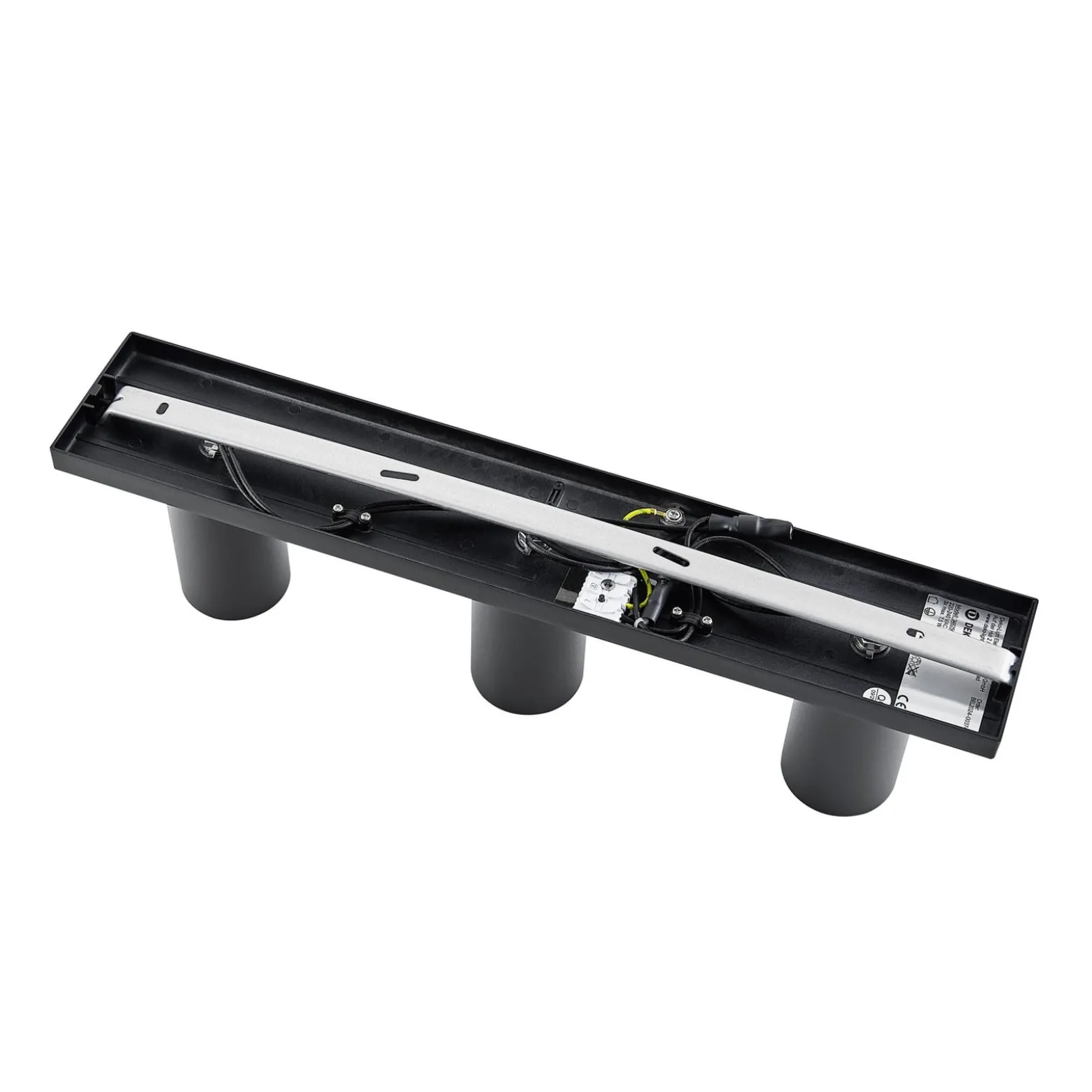 Deckenspot CAN TILT, schwarz, 48 x 9 cm, 3-flg., Metall GU10