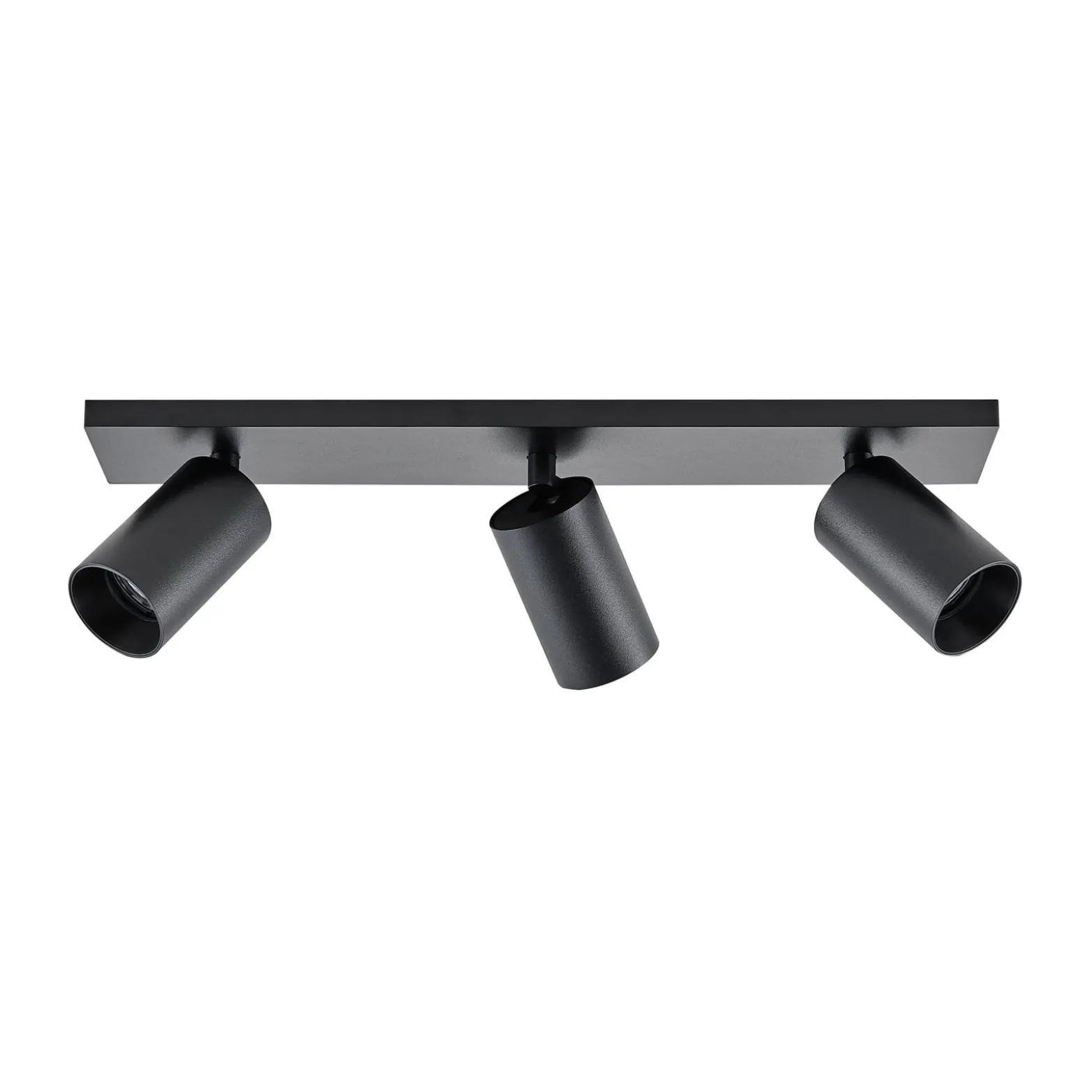 Deckenspot CAN TILT, schwarz, 48 x 9 cm, 3-flg., Metall GU10