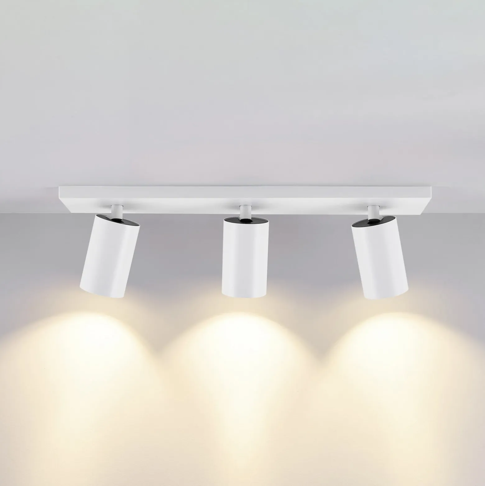 Deckenspot CAN TILT, weiß, 48 x 9 cm, 3-flammig, Metall GU10