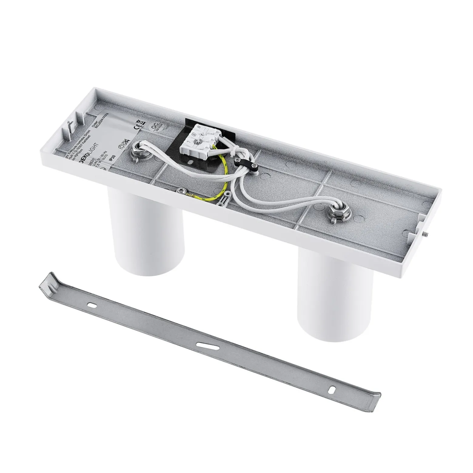 Deckenspot CAN TILT, weiß, 31 x 9 cm, 2-flammig, Metall GU10