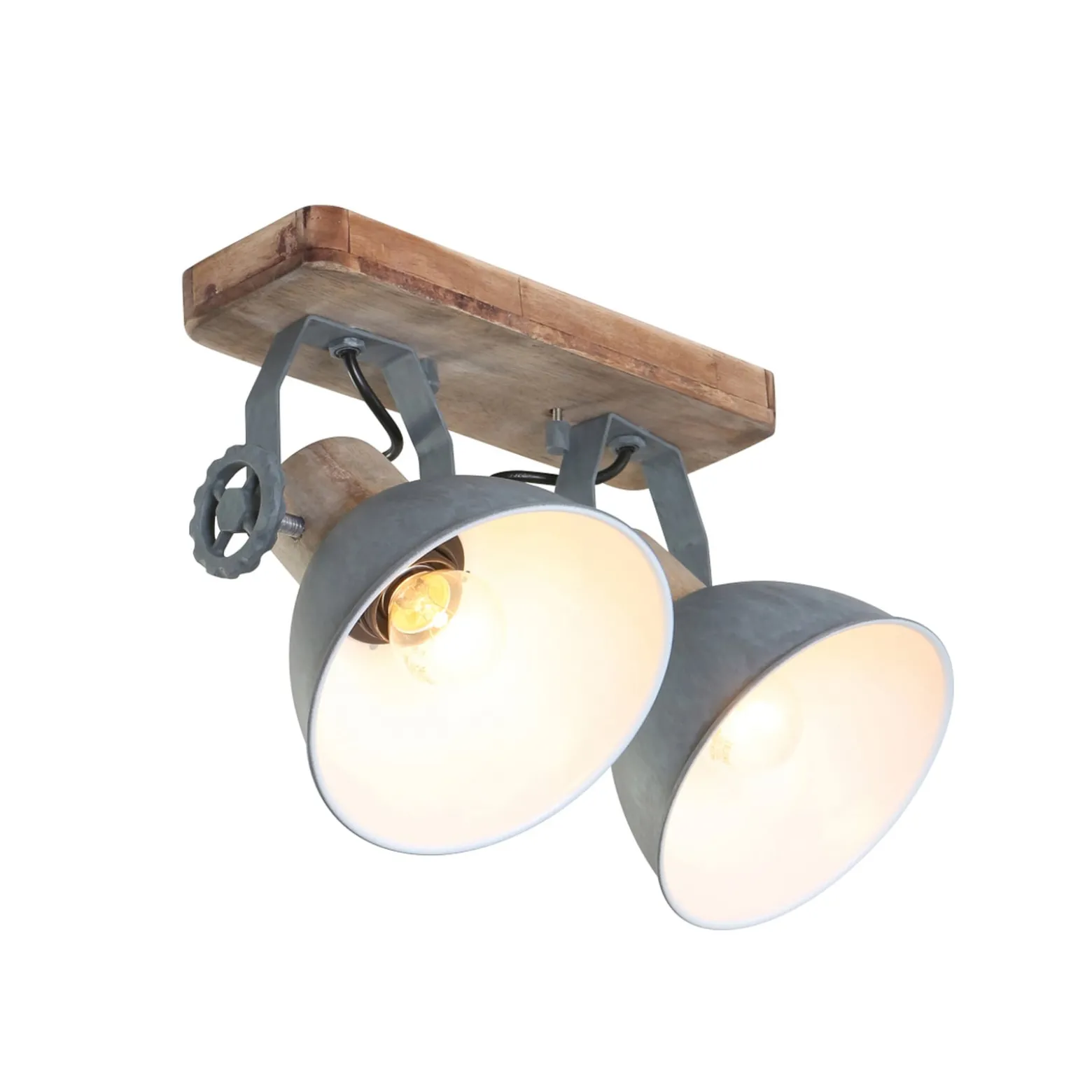 Deckenspot Gearwood, 2-flammig, grau