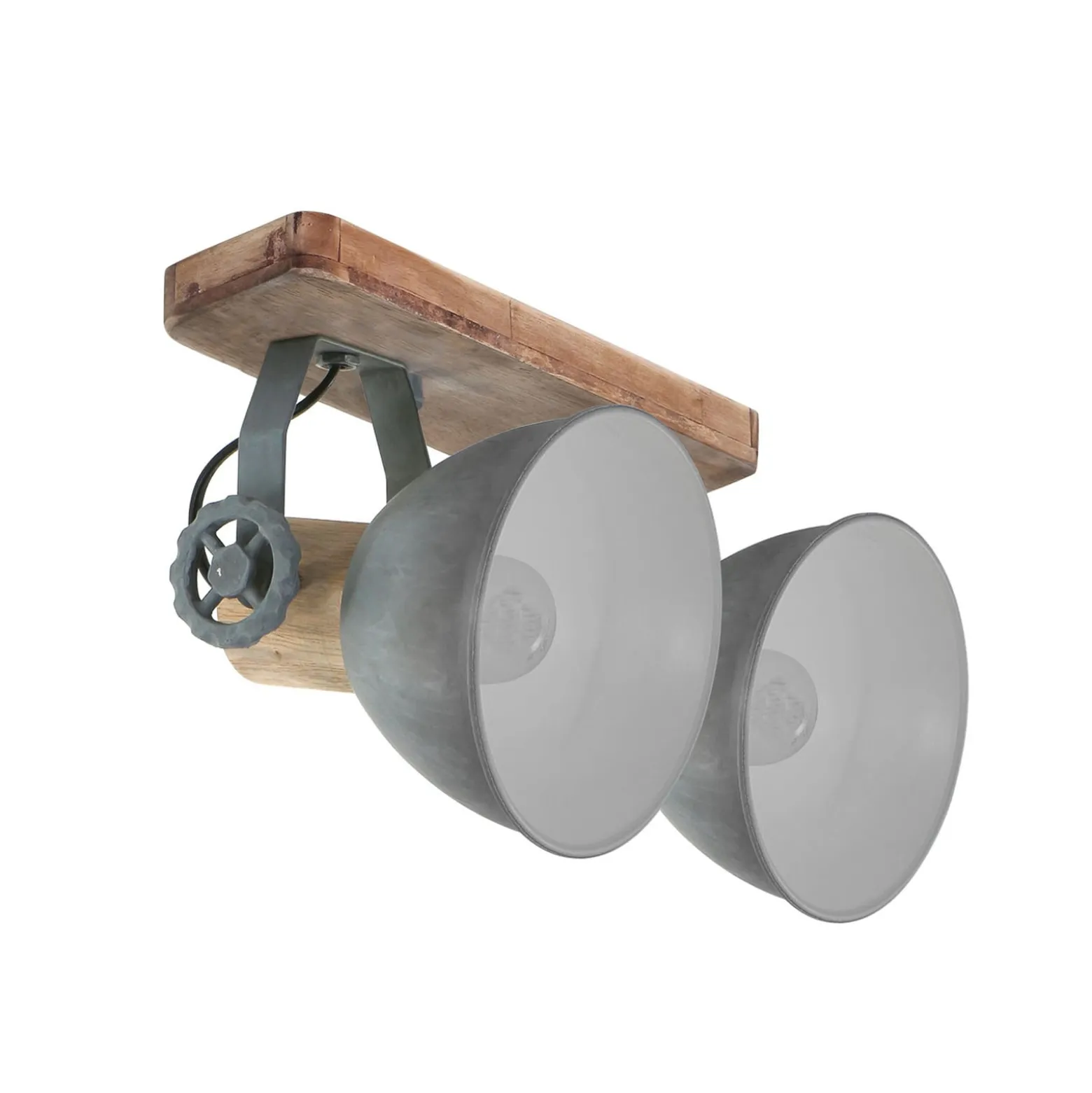 Deckenspot Gearwood, 2-flammig, grau