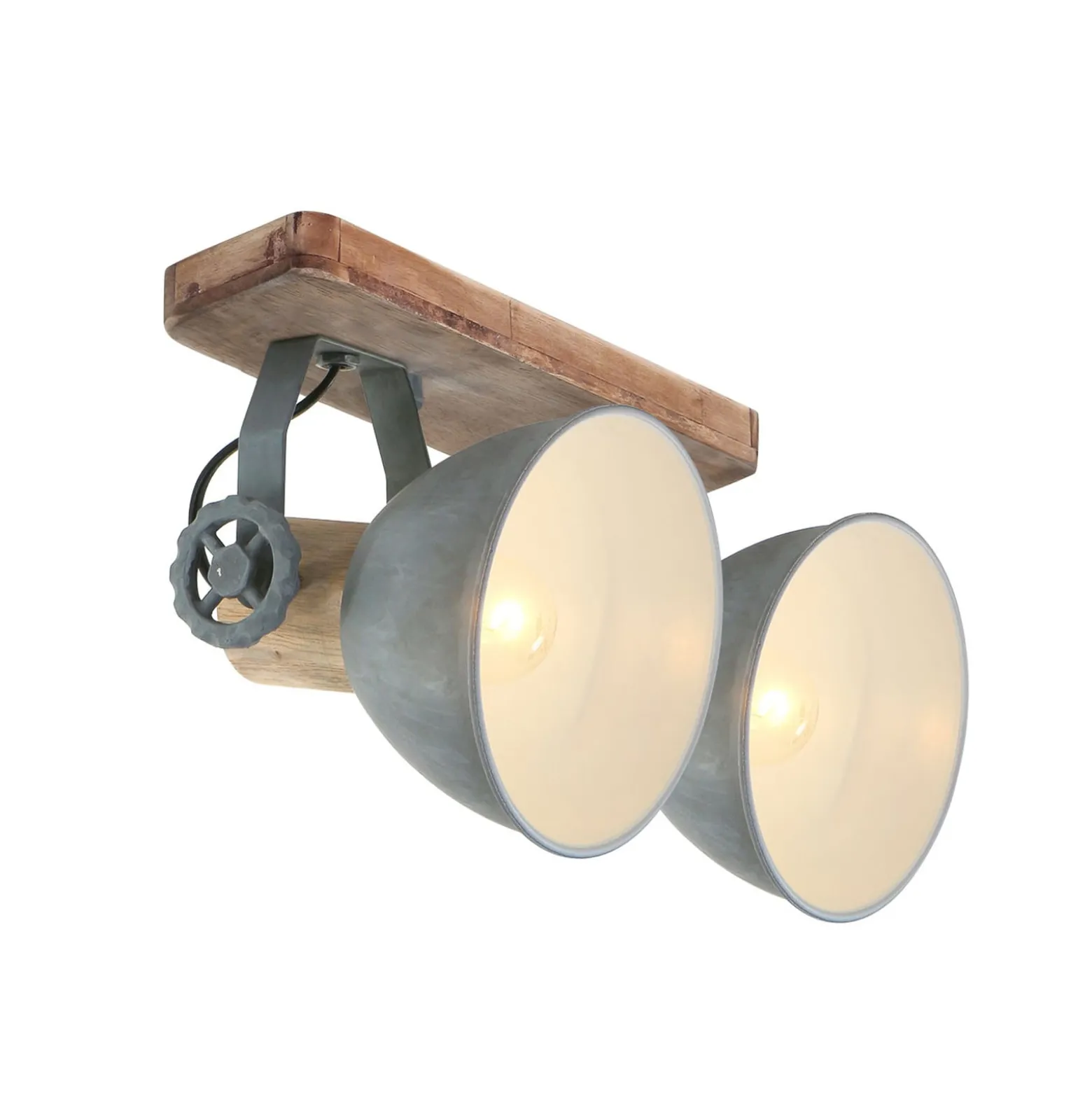 Deckenspot Gearwood, 2-flammig, grau