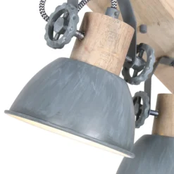 Deckenspot Gearwood, 4-flammig, grau