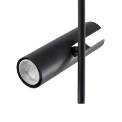 Deckenspot Leda 3, anthrazit, 3-flammig, Stahl, Höhe 76 cm