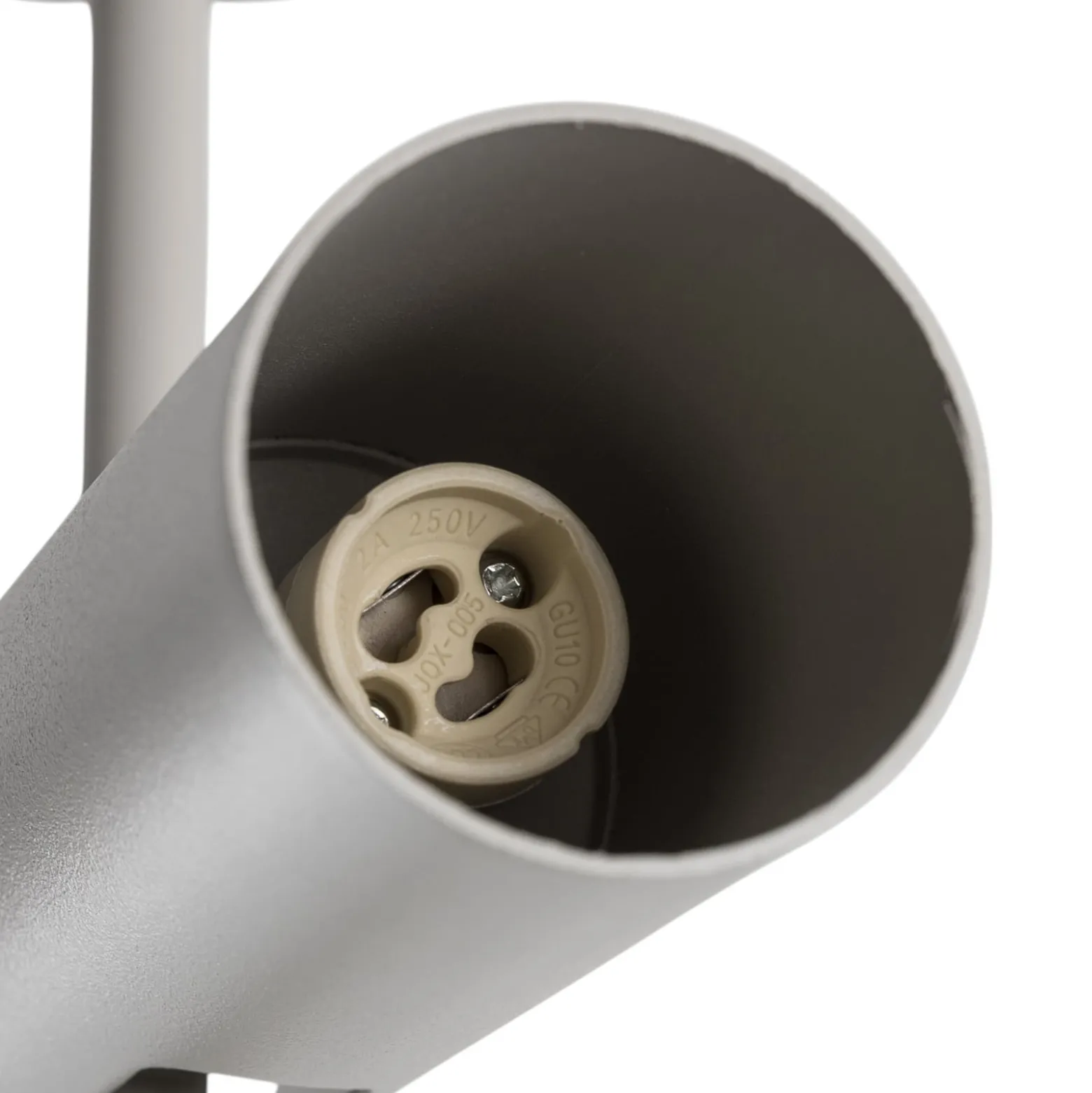 Deckenspot Leda 3, taupe, 3-flammig, Stahl, GU10, Höhe 76 cm