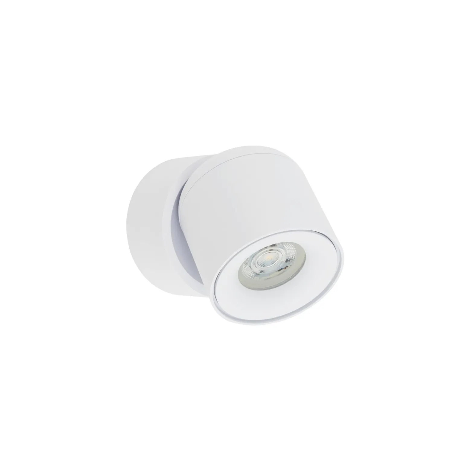 Deckenspot Oscar, weiß, Aluminium, Höhe 13,5 cm, GU10