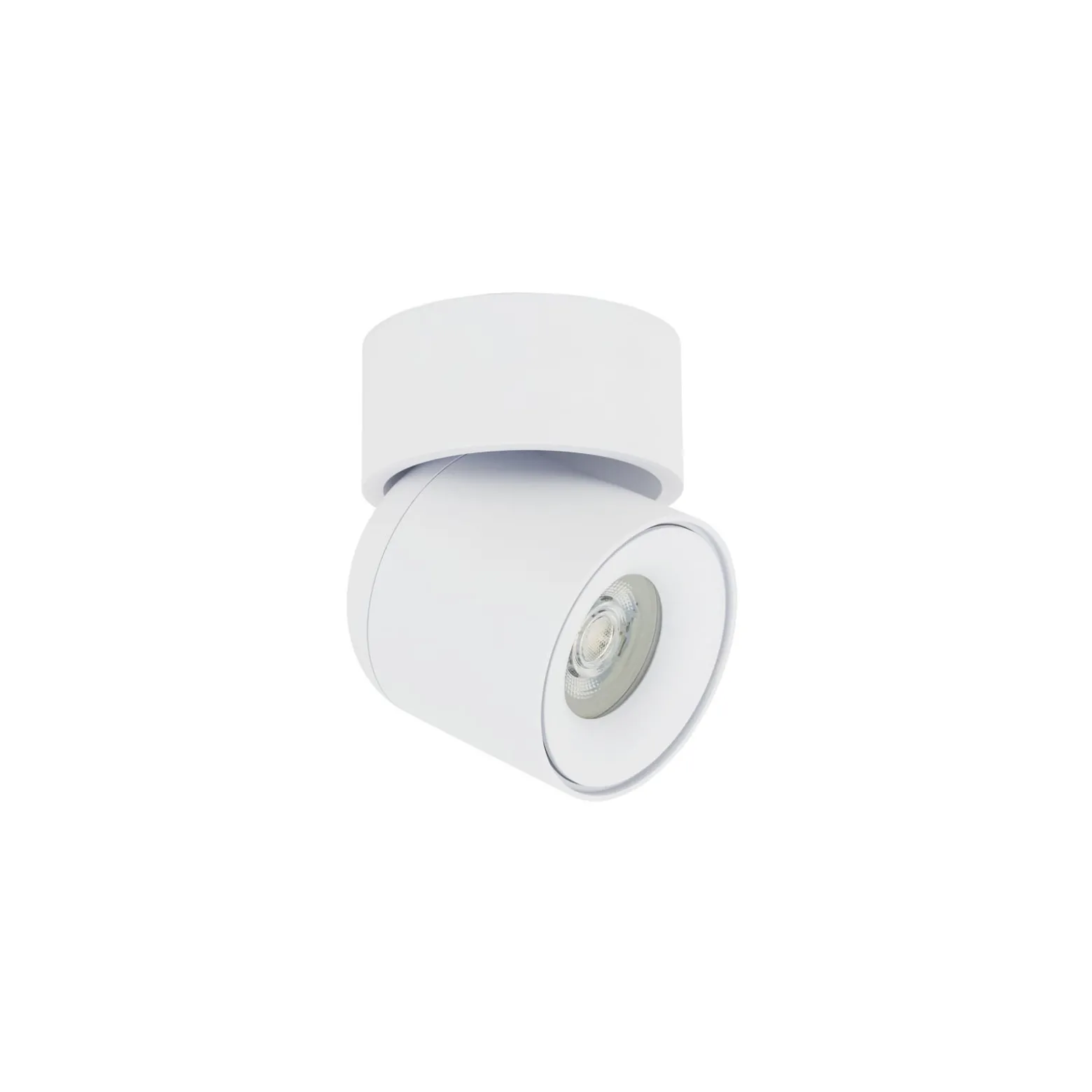 Deckenspot Oscar, weiß, Aluminium, Höhe 13,5 cm, GU10
