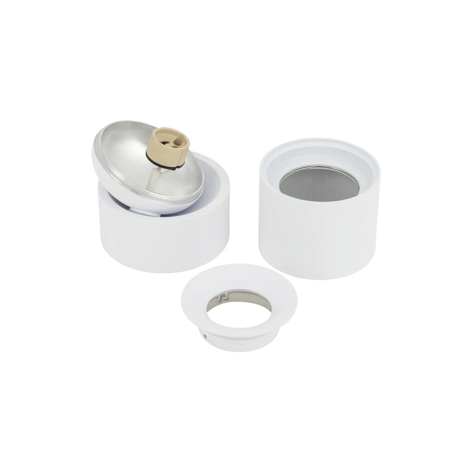 Deckenspot Oscar, weiß, Aluminium, Höhe 13,5 cm, GU10