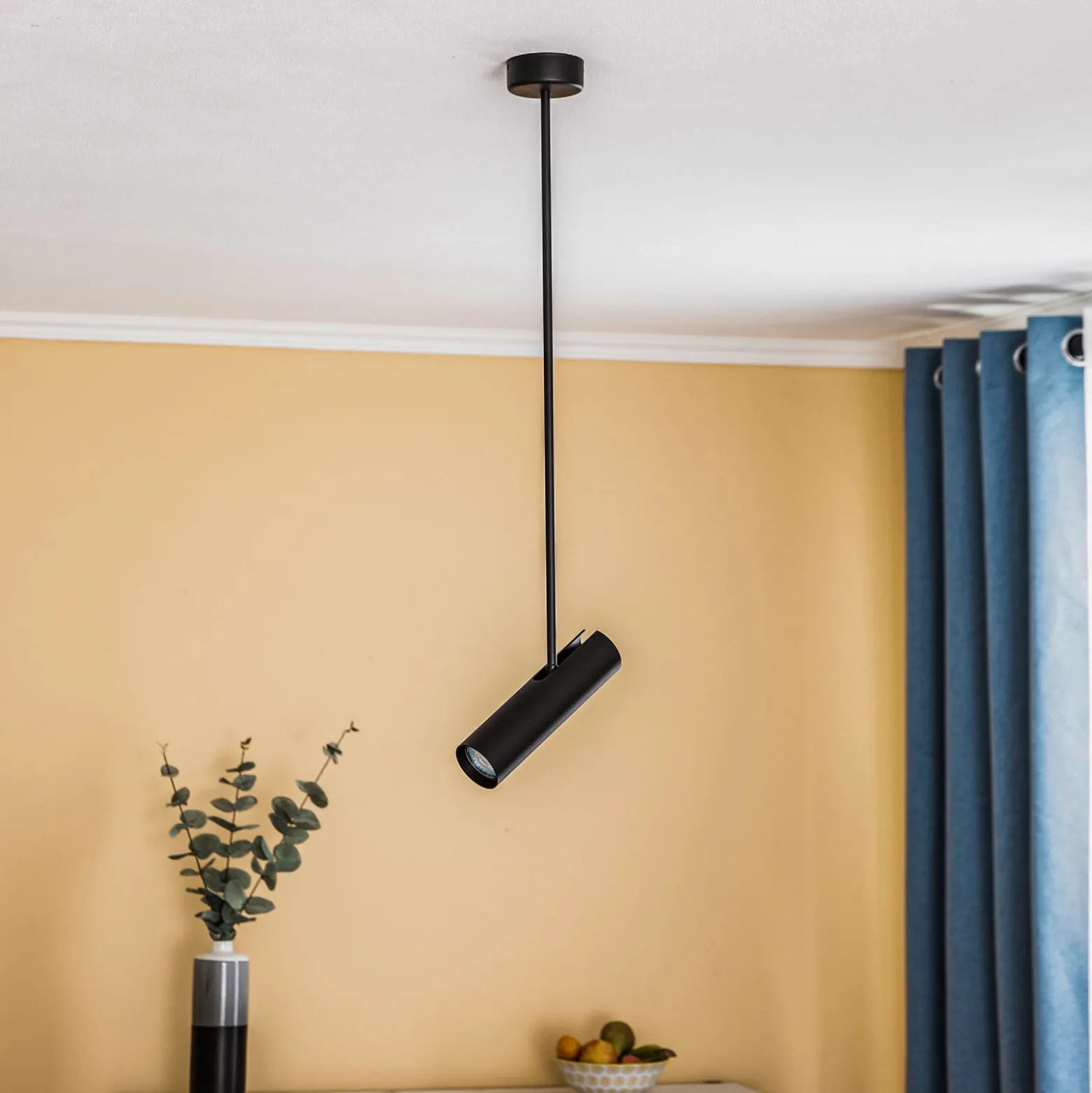 Deckenstrahler Eye Super, Höhe 76 cm, schwarz