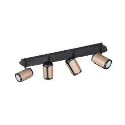 Deckenstrahler Gillan, coffee, 4-flammig, Metall, GU10