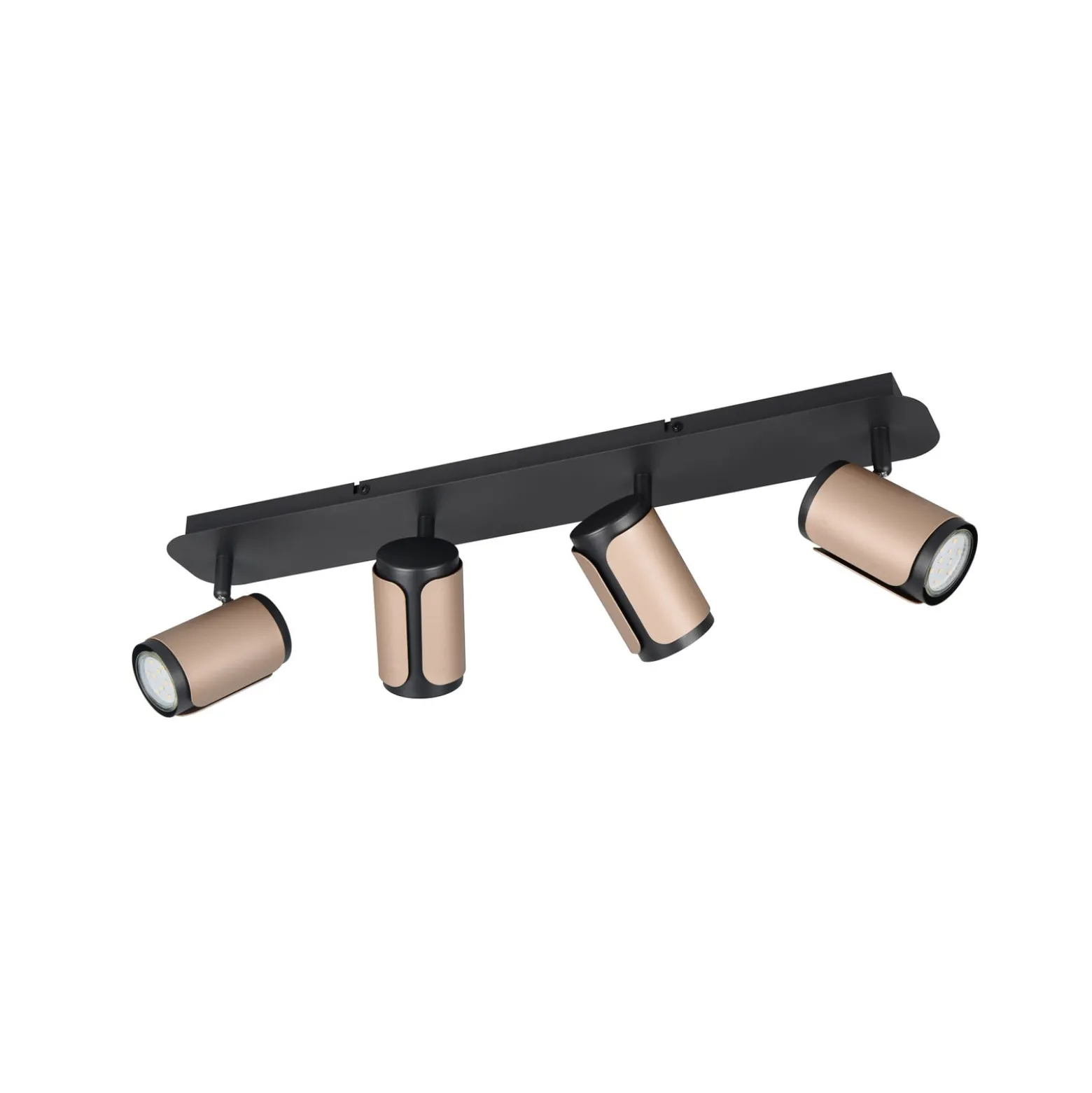 Deckenstrahler Gillan, coffee, 4-flammig, Metall, GU10