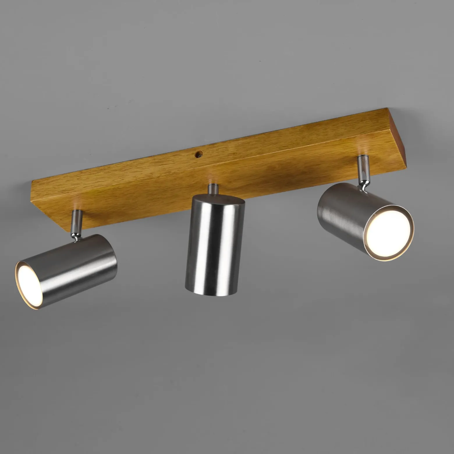 Deckenstrahler Marley, nickel matt, 3-flammig