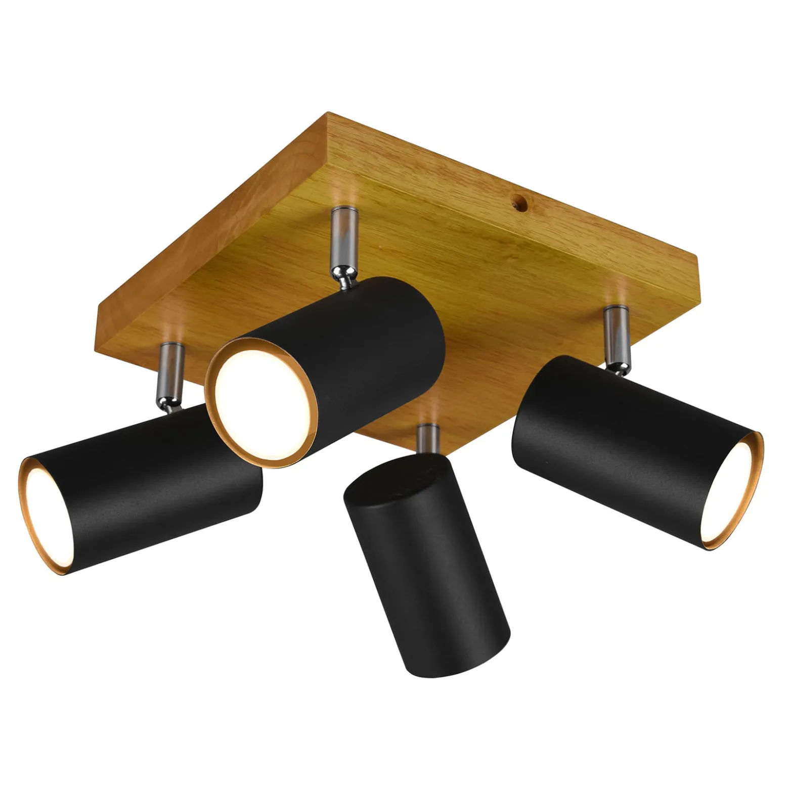 Deckenstrahler Marley, schwarz matt, 4-flammig