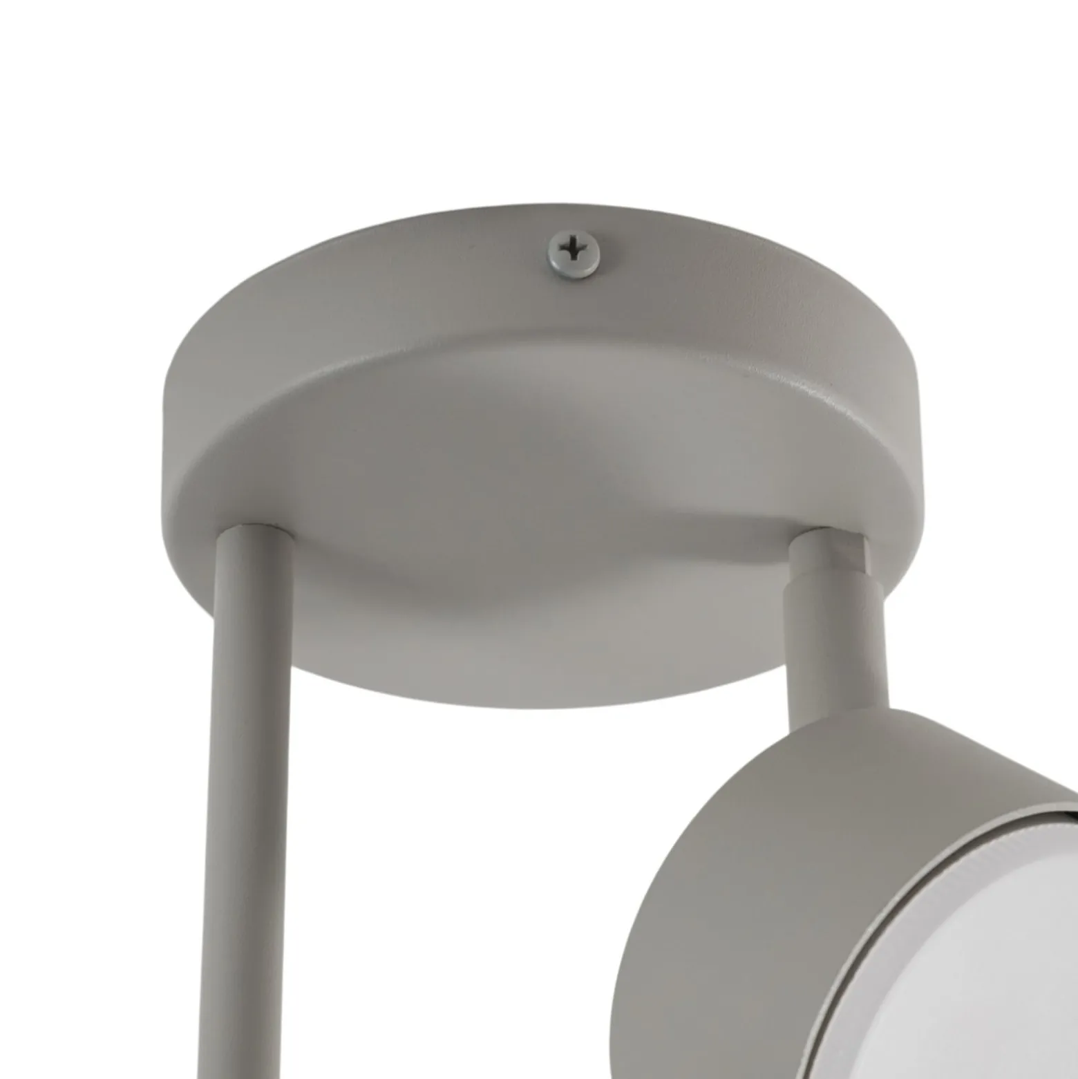 Deckenstrahler Nemo, 2-fl., grau-beige, beweglich, GX53
