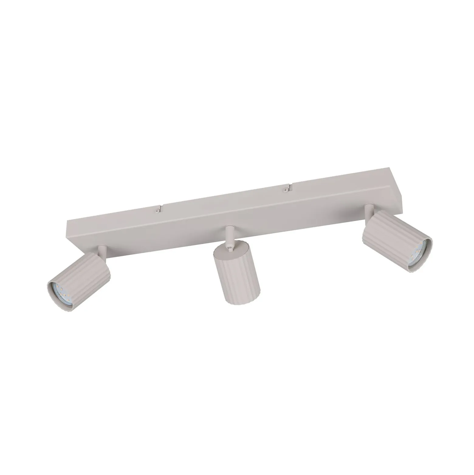 Deckenstrahler Soka, hellgrau, Länge 50 cm, Metall, 3-flg.