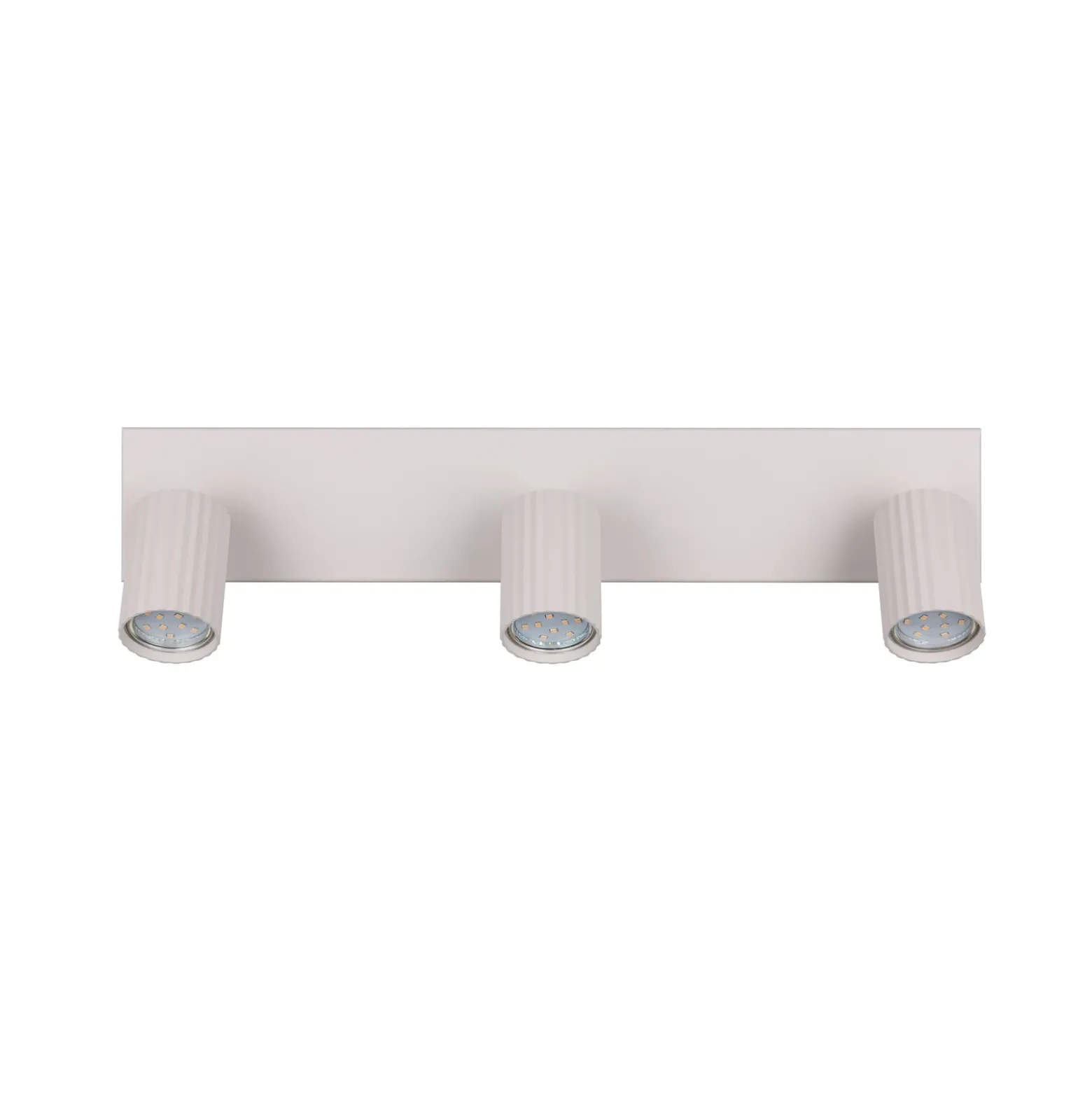 Deckenstrahler Soka, hellgrau, Länge 50 cm, Metall, 3-flg.