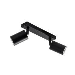 Deckenstrahler Zoom, 2-flammig, schwarz