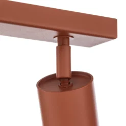 Deckenstrahler Zoom, 5-flammig, rot, Stahl, GU10