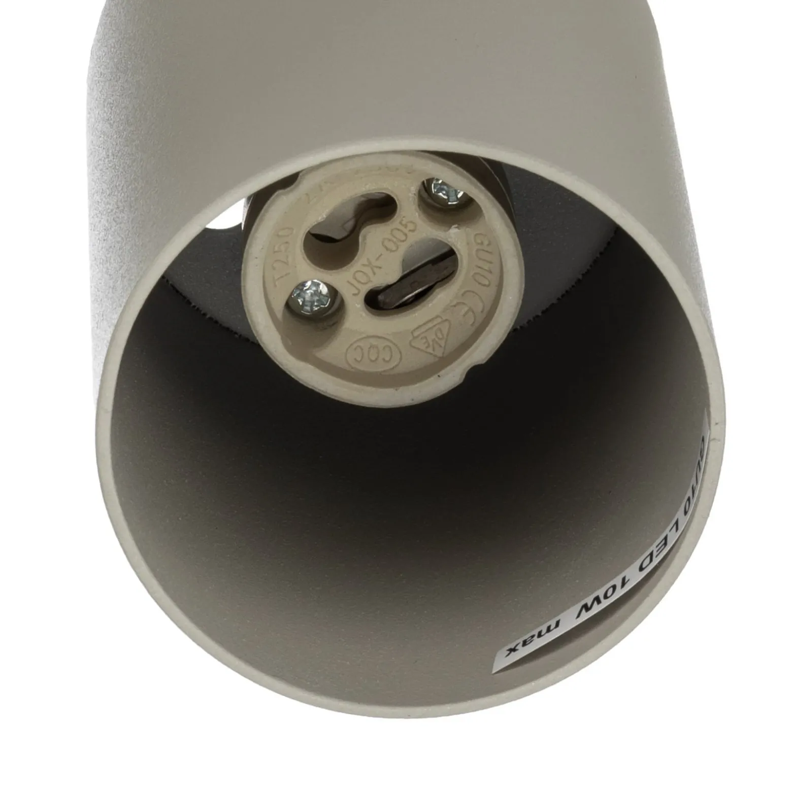 Deckenstrahler Zoom, 4-flammig, grau-beige, Stahl, GU10