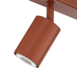 Deckenstrahler Zoom, 4-flammig, rot, Stahl, GU10
