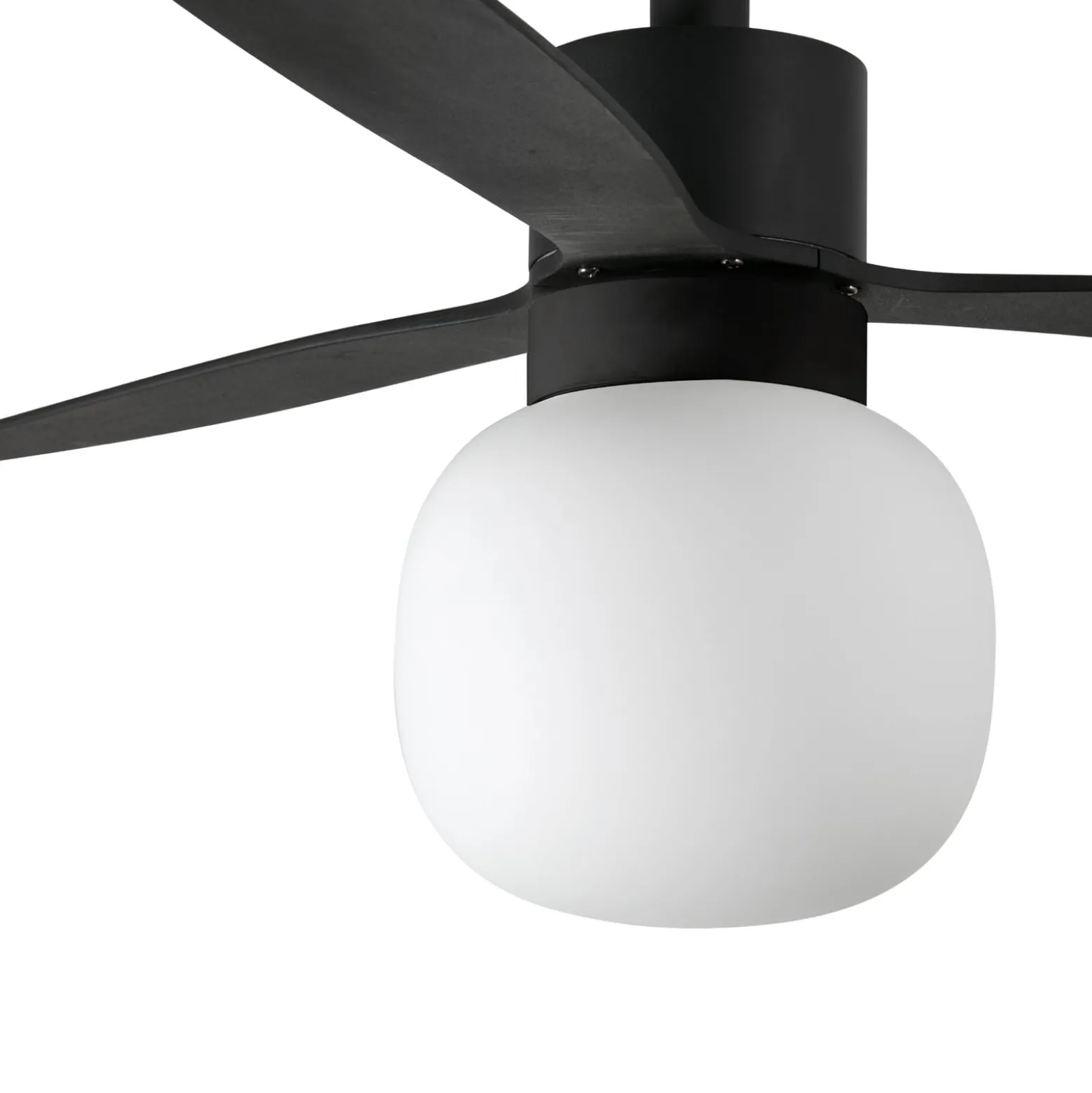 Deckenventilator Amelia Ball LED-Leuchte, schwarz