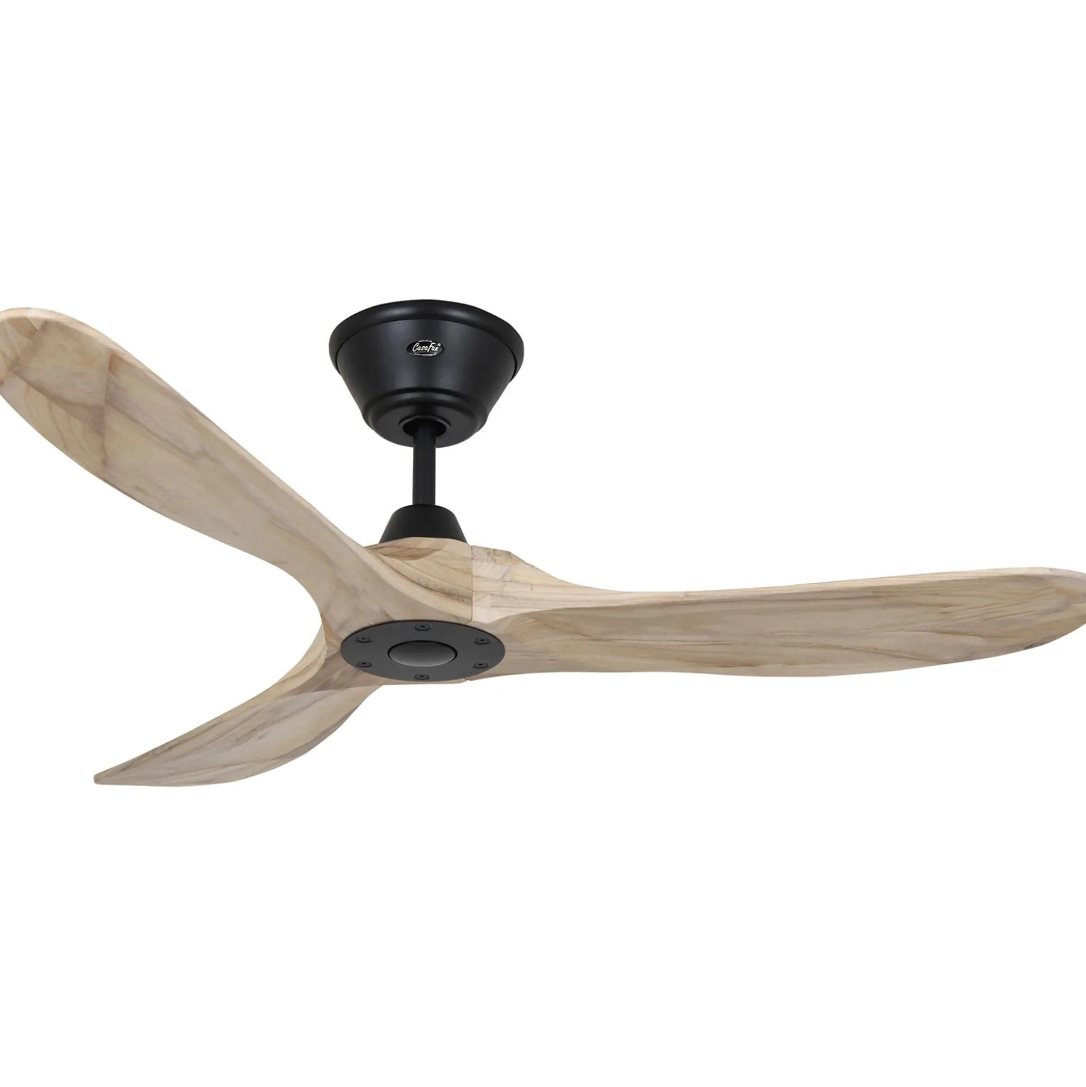 Deckenventilator ECO GENUINO schwarz/holz hell 122 cm leise