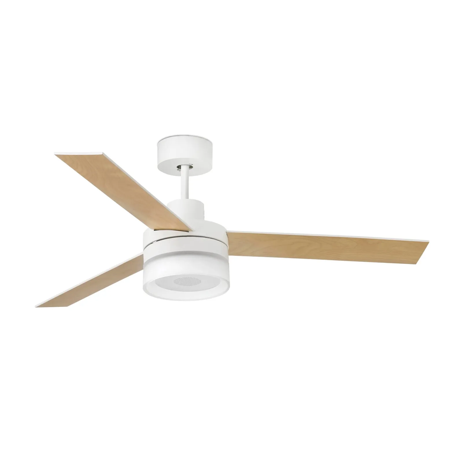 Deckenventilator Ice LED Remote Speaker weiß/holz