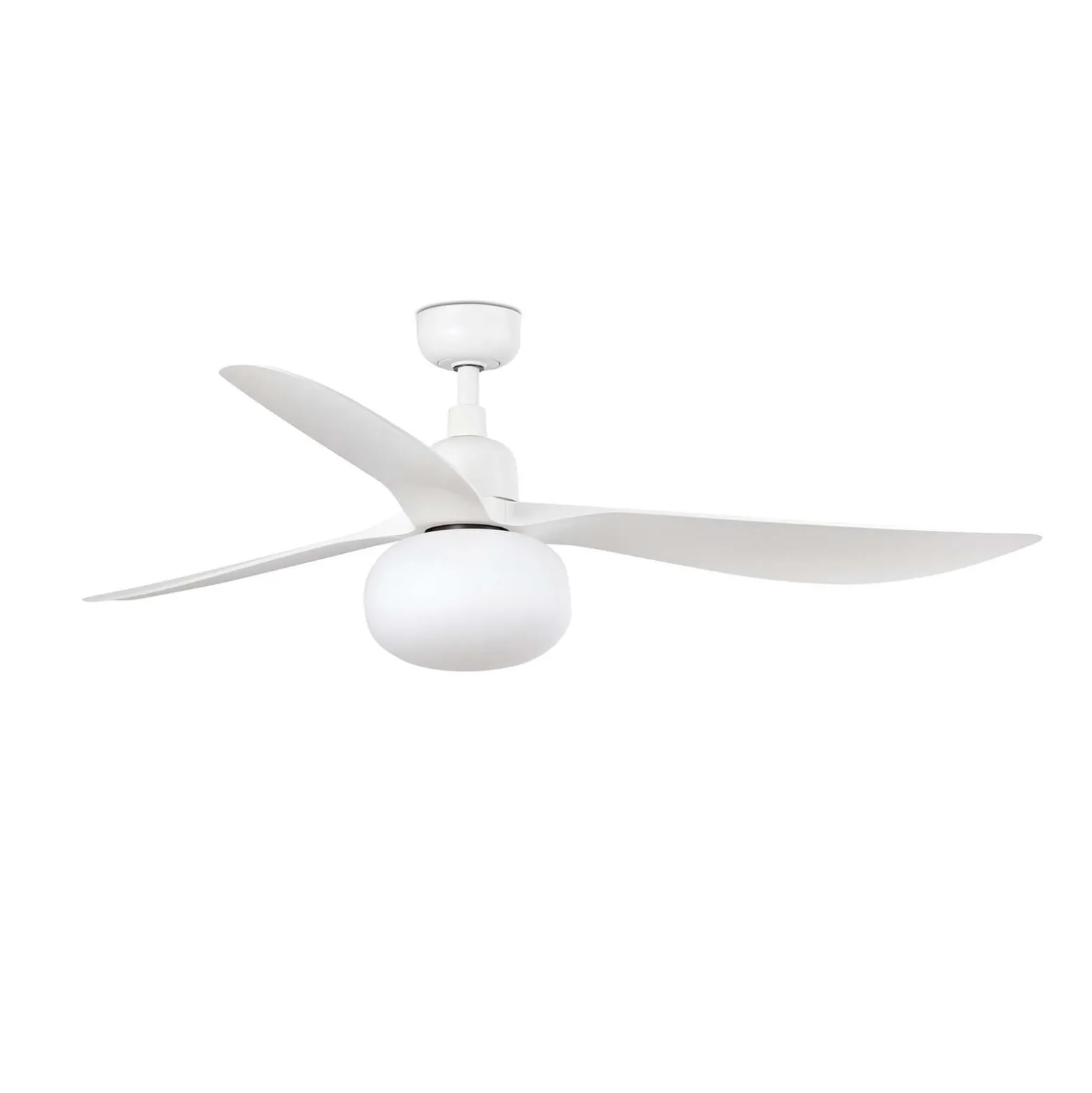Deckenventilator mit Licht Outwood, weiß, DC, leise, Ø150cm