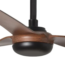 Deckenventilator Punt M, DC, schwarz/Holz dunkel