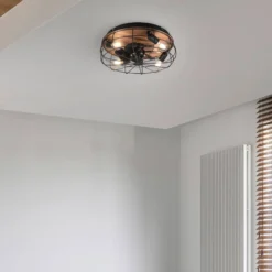 Deckenventilator Trondheim, Remote, 4xE27, holz