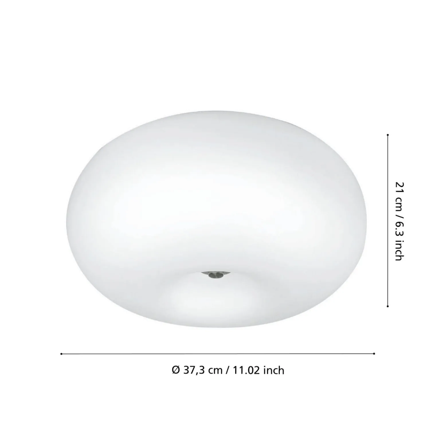 Dezente Deckenleuchte Optica 35 cm