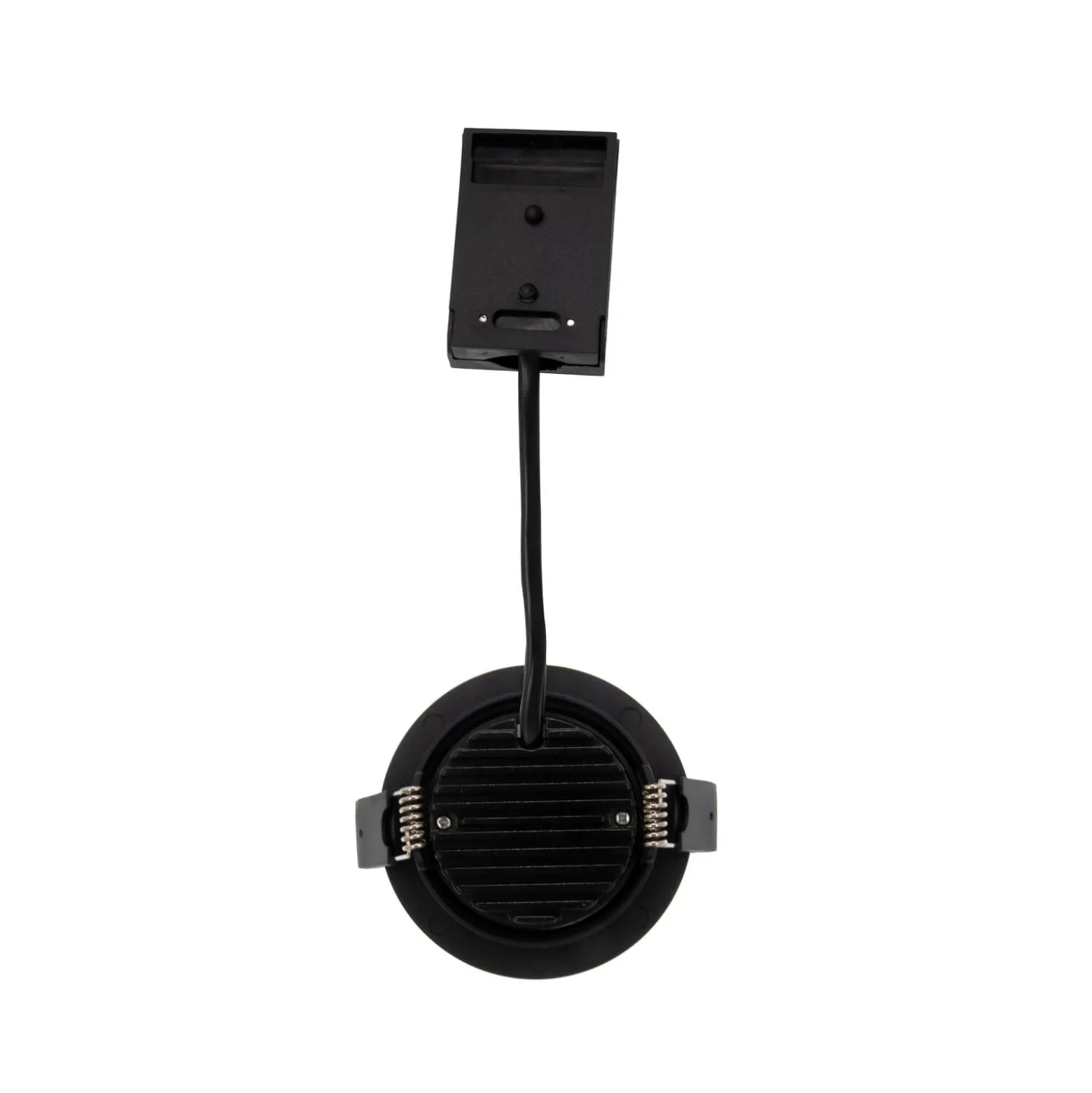 DOTLUX LED-Deckeneinbaulampe CIRCLEminidim, schwarz Ø 8,5 cm