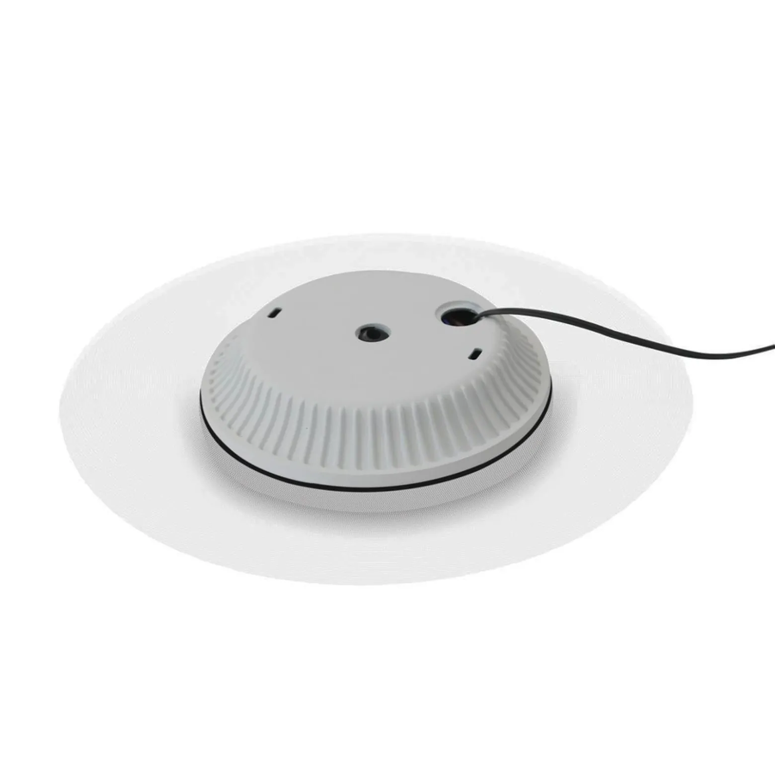 DOTLUX LED-Deckenlampe MOONBASE silber Ø 37 cm Alu/Acryl CCT