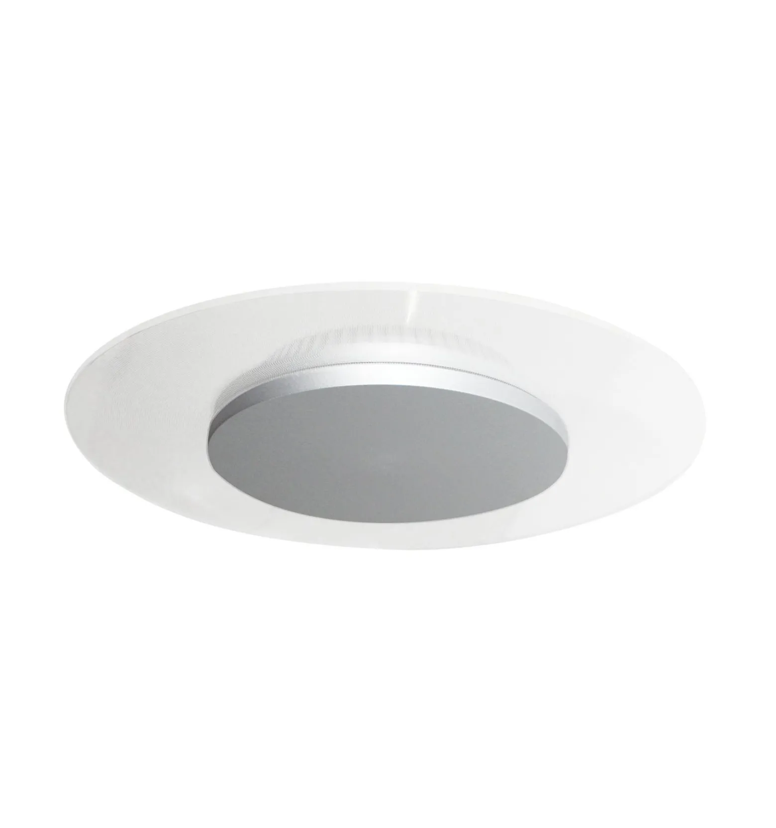 DOTLUX LED-Deckenlampe MOONBASE silber Ø 37 cm Alu/Acryl CCT
