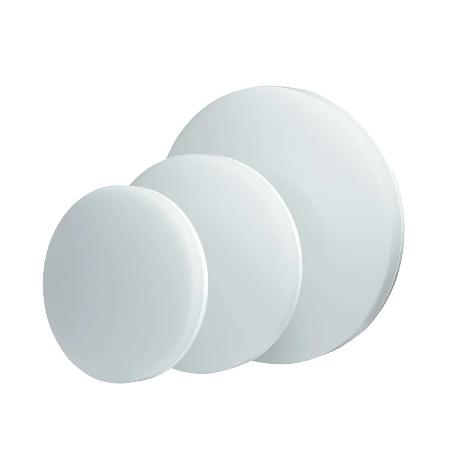 DOTLUX LED-Deckenlampe SURFACE, Ø 25 cm, weiß, PC, CCT, IP54