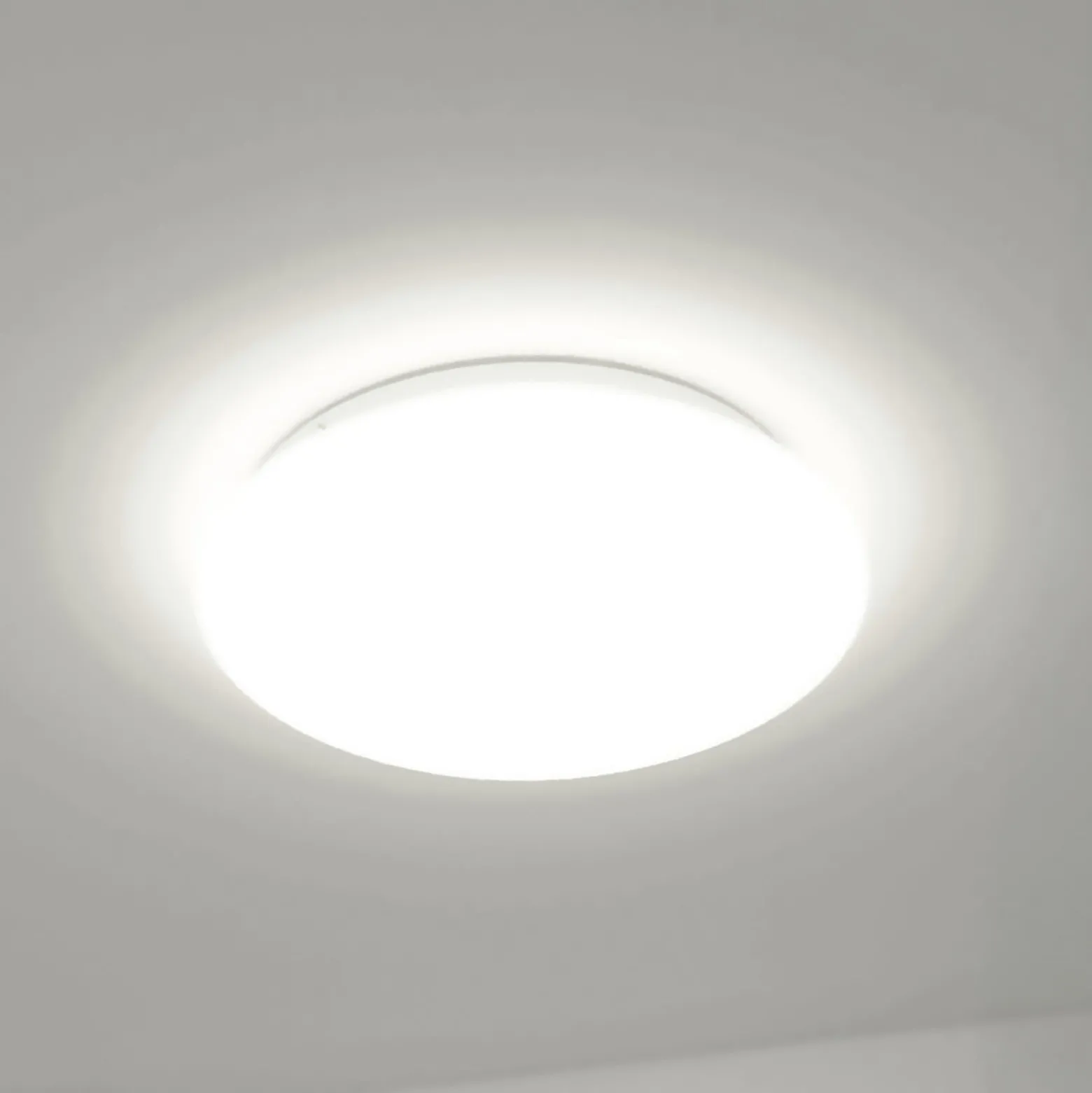 DOTLUX LED-Deckenleuchte LUNA, weiß, Ø 49 cm, 33 W, CCT IP44