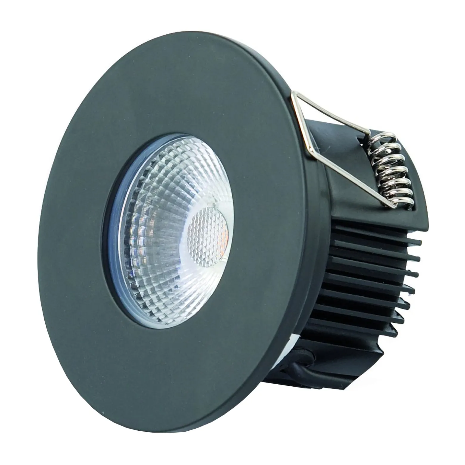 DOTLUX MULTIsun LED-Einbauleuchte, rund, schwarz