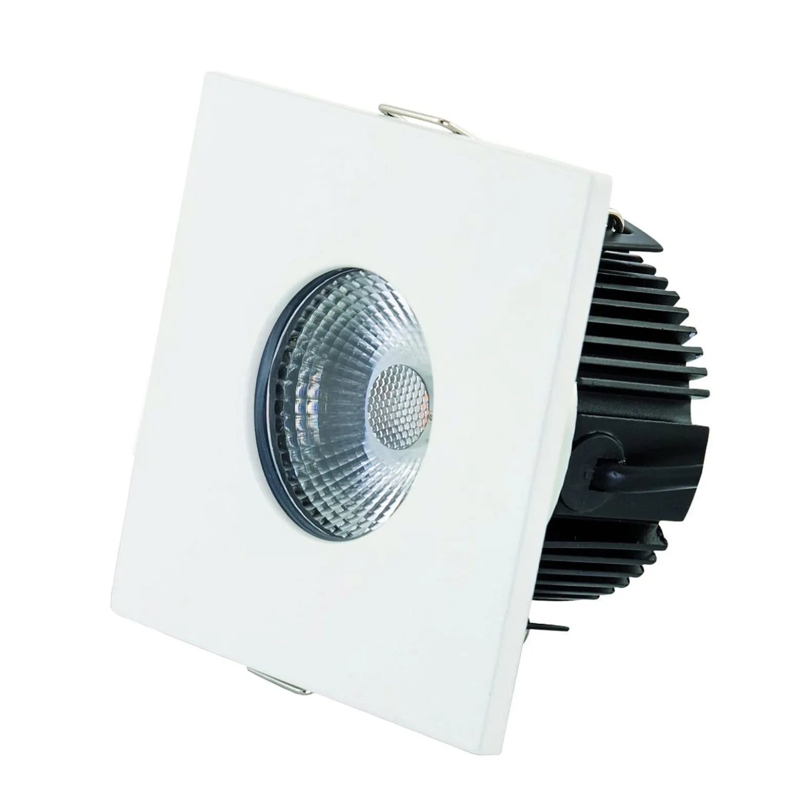DOTLUX MULTIsun LED-Einbauleuchte, eckig, mattweiß