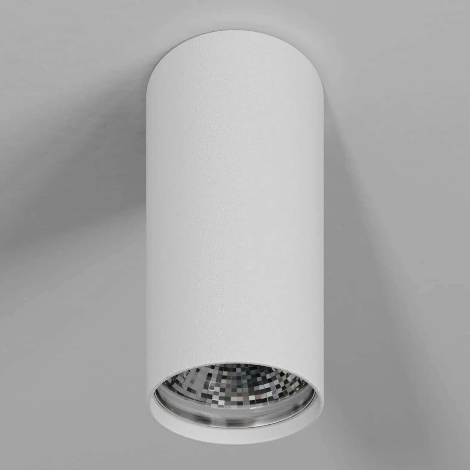 Downlight Eye S in Zylinderform, weiß